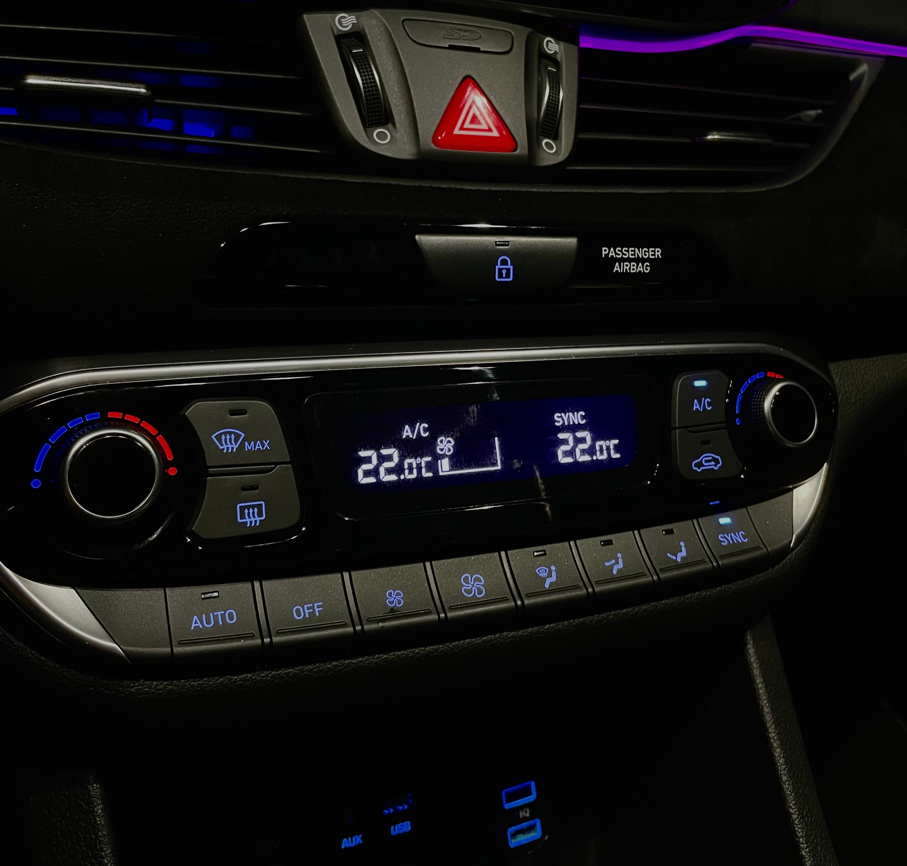 Schutzfolie Klimadisplay für Hyundai i30N
