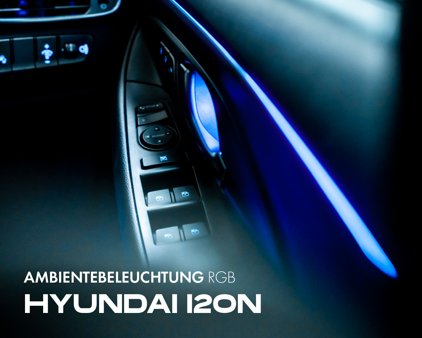 Hyundai I20N retrofit ambient lighting RGB