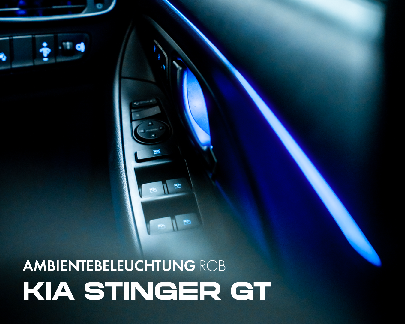 Kia Stinger GT ambient lighting RGB retrofit