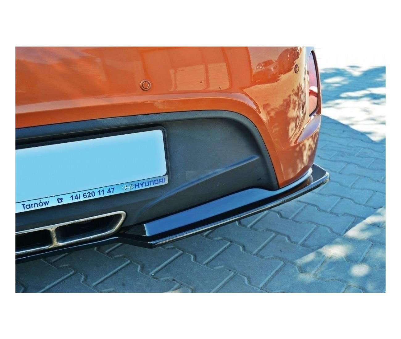 Cup diffuser rear approach for Hyundai Veloster