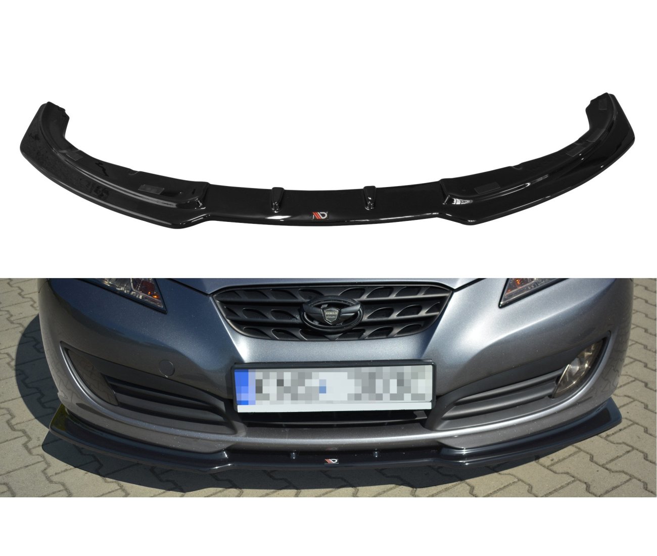 Cup spoiler lip front approach for Hyundai Genesis Coupe