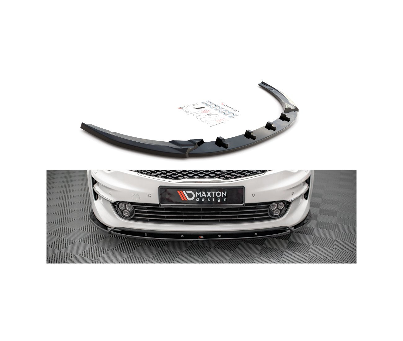 Cup spoiler lip front approach V.1 for Kia Optima