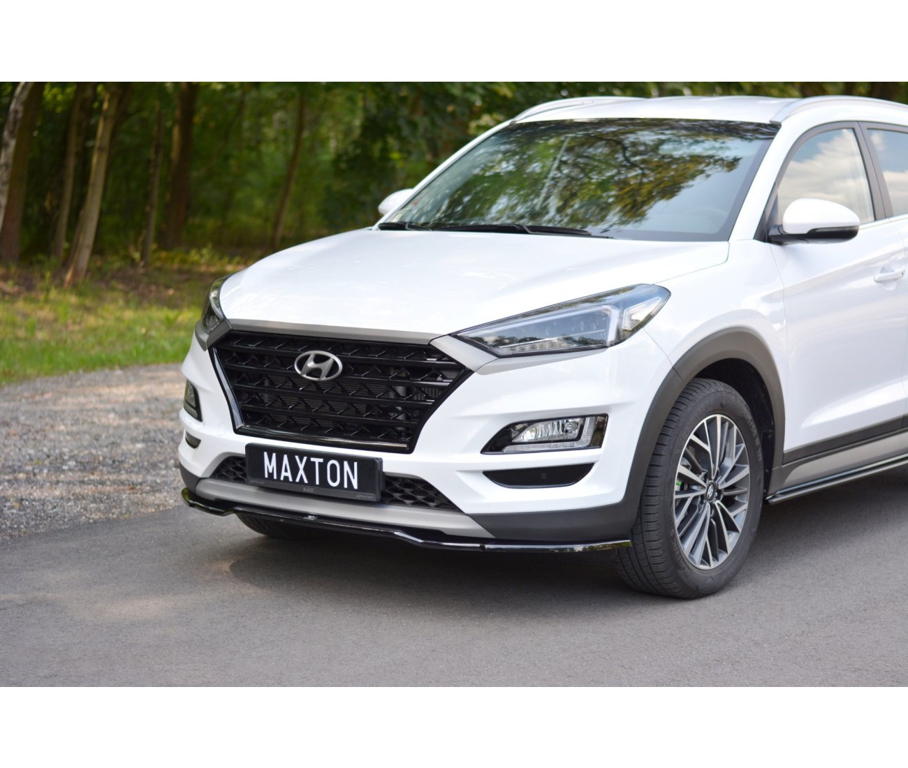 Cup spoiler lip front approach V.2 for Hyundai Tucson Facelift
