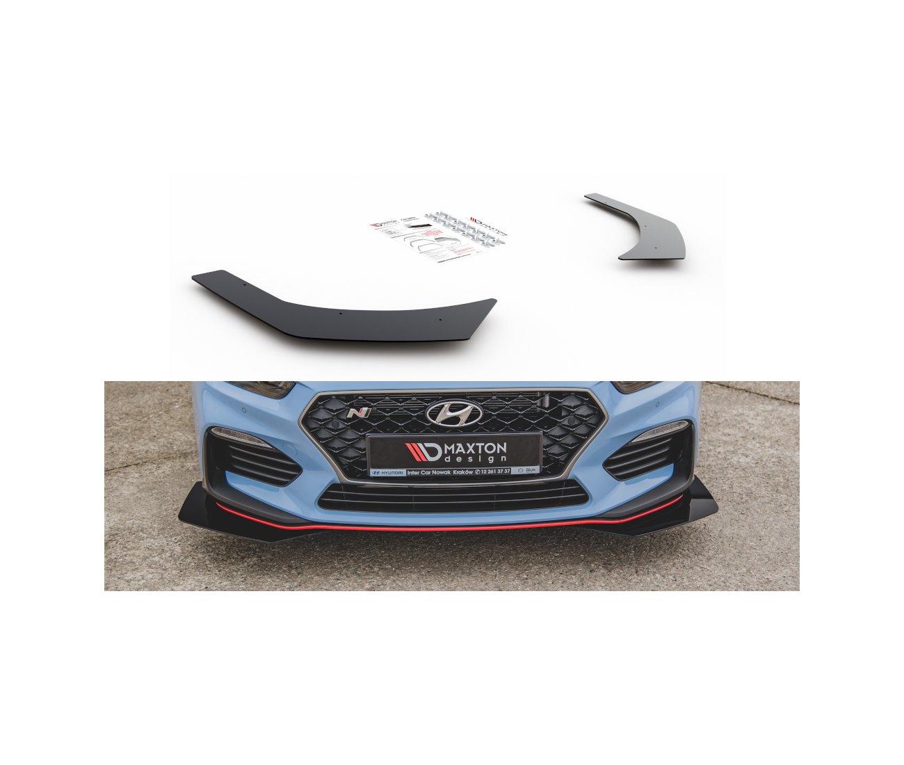 Front Bumper Racing Flaps for Hyundai I30N