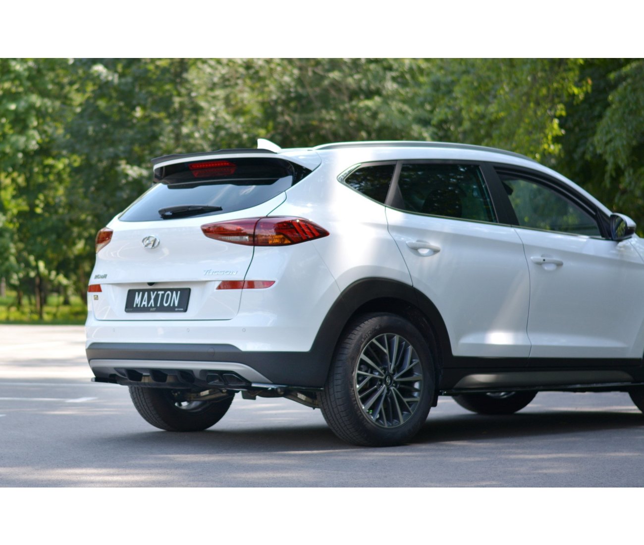 Heck Ansatz Diffusor für Hyundai Tucson Facelift