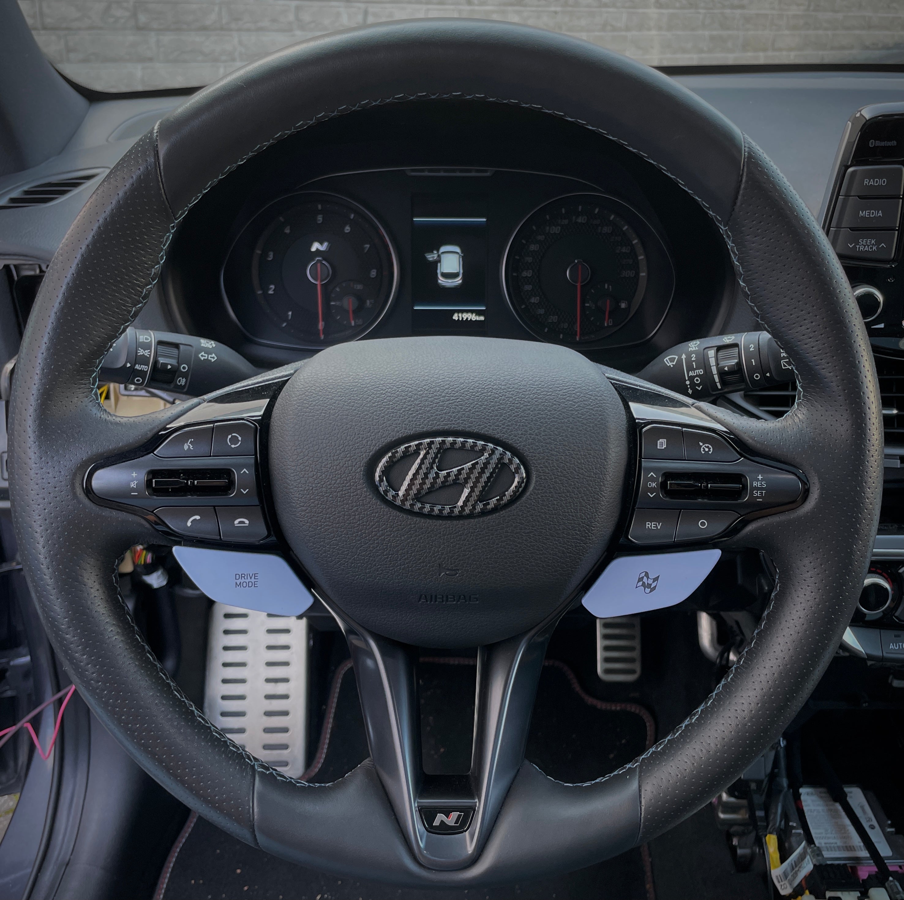 Cover for Hyundai logo steering wheel
