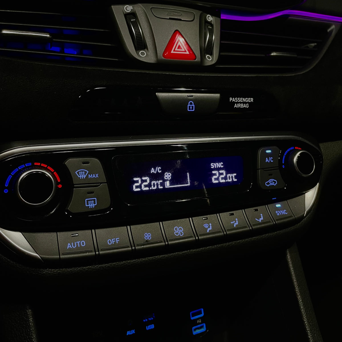 Schutzfolie für Klimadisplay Hyundai i30 N