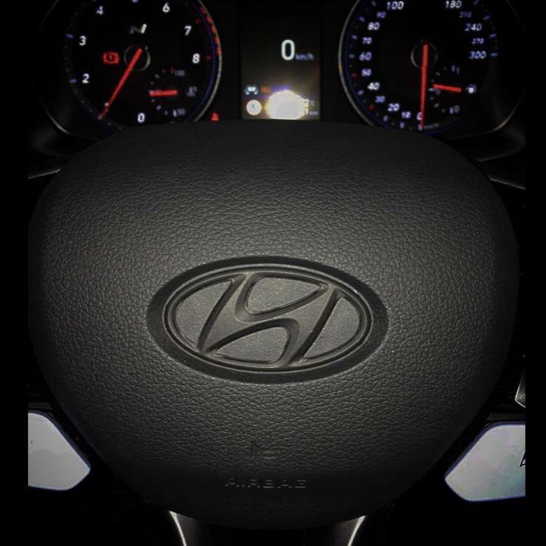 Sticker for Hyundai logo steering wheel