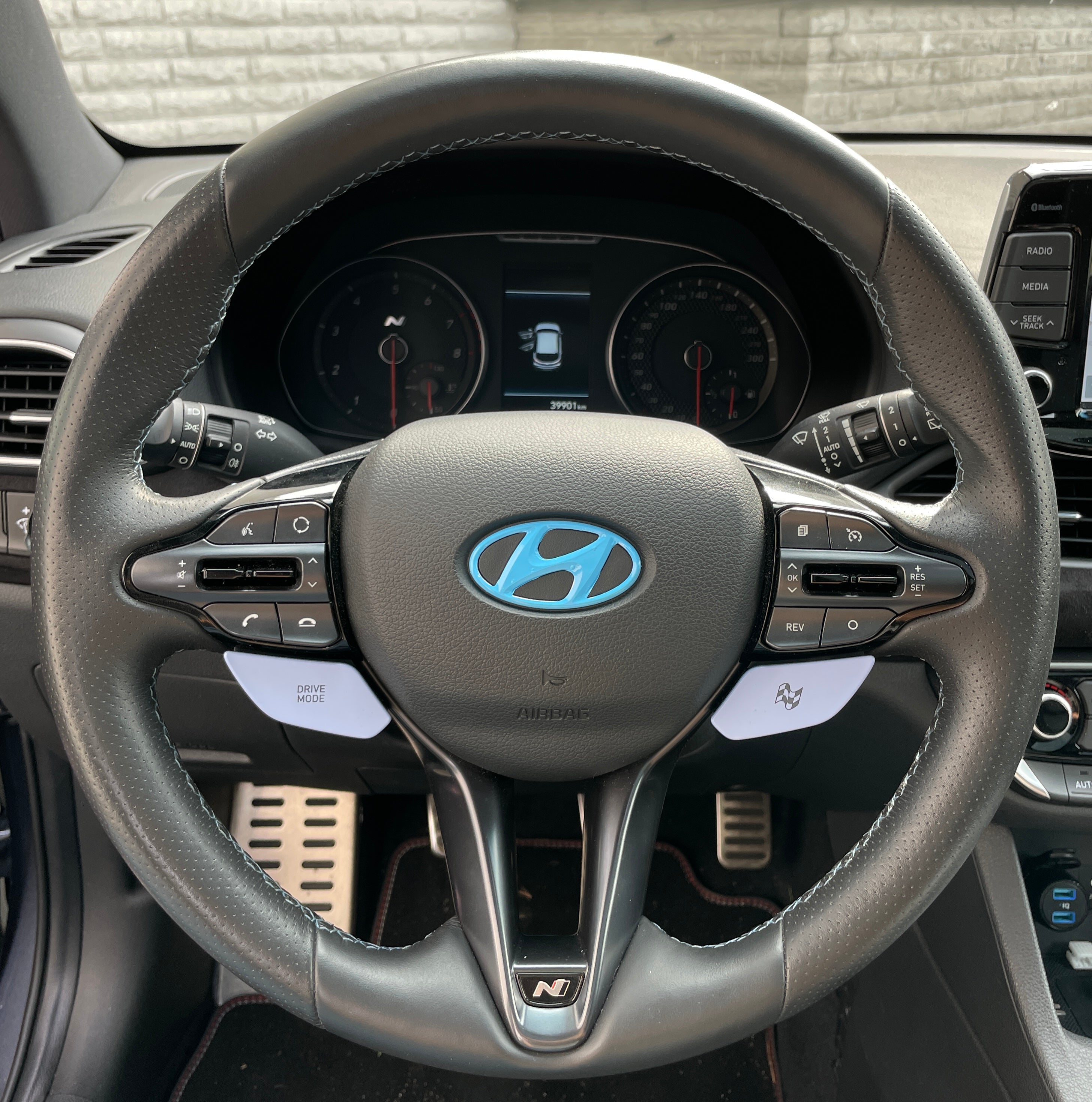Sticker for Hyundai logo steering wheel