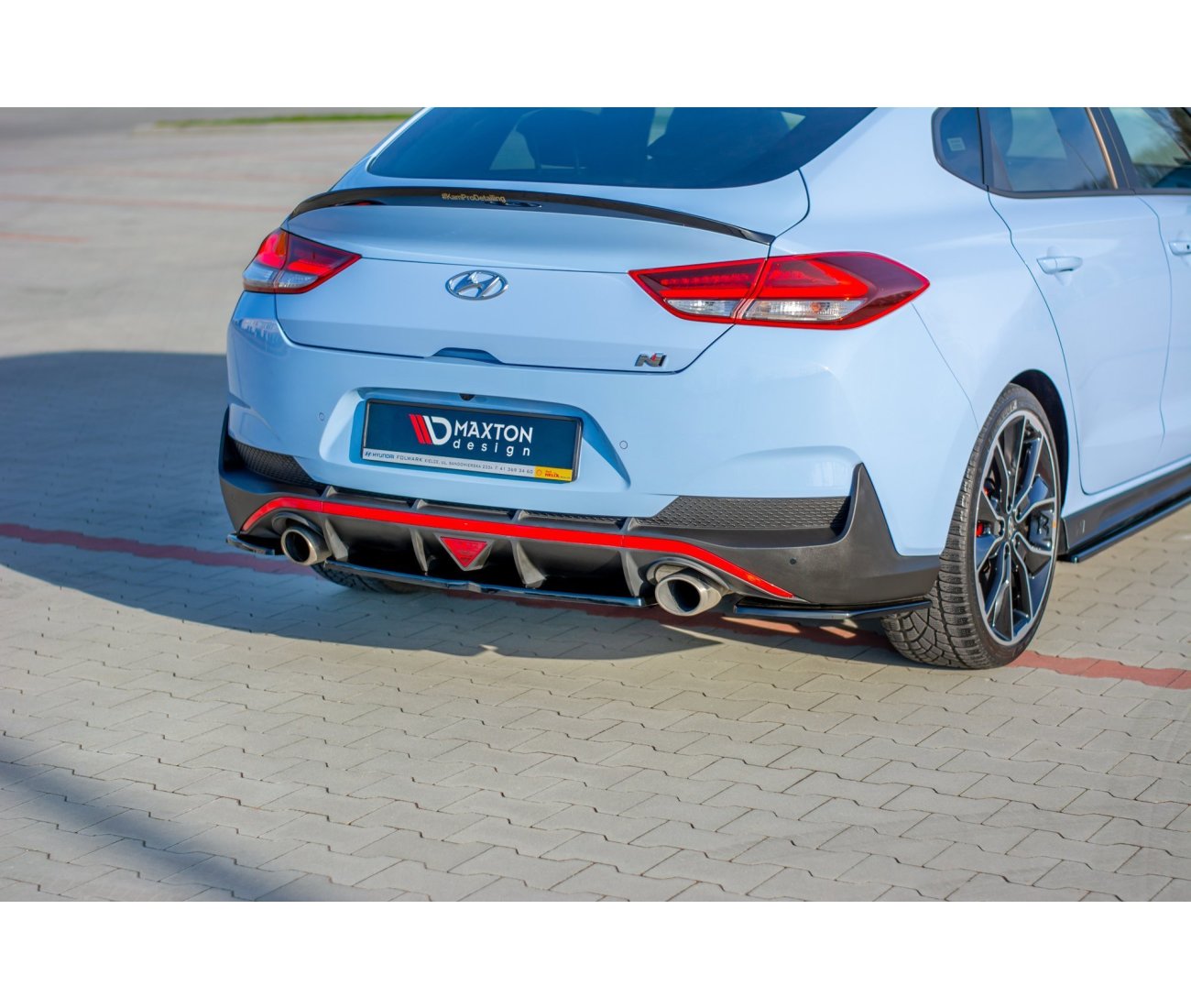 Middle cup diffuser rear for Hyundai I30N Fastback