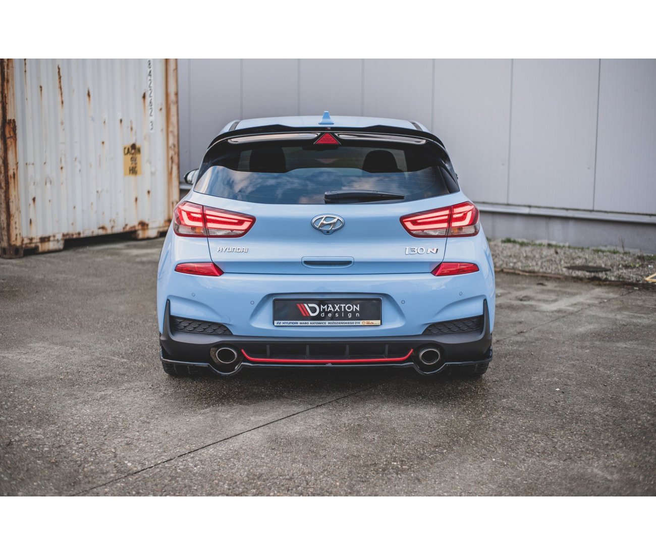 Middle cup diffuser rear for Hyundai I30N Hatchback
