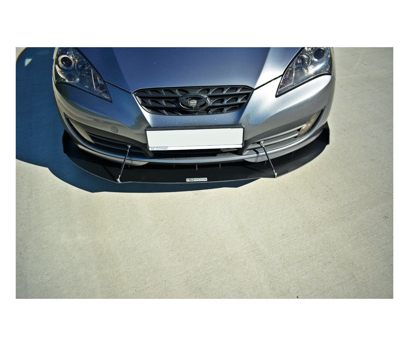 Racing Cup spoiler lip front approach for Hyundai Genesis Coupe