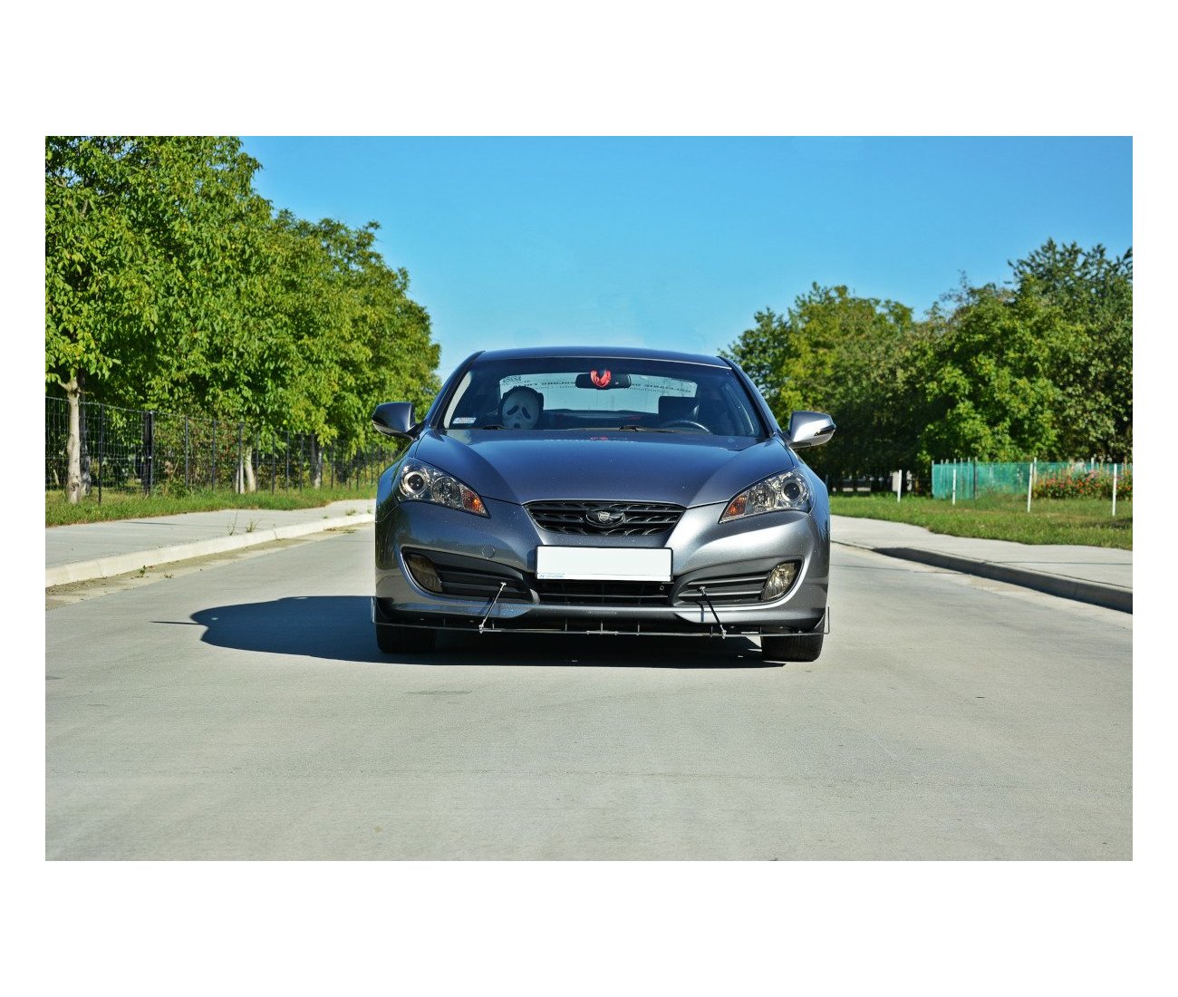 Racing Cup spoiler lip front approach for Hyundai Genesis Coupe
