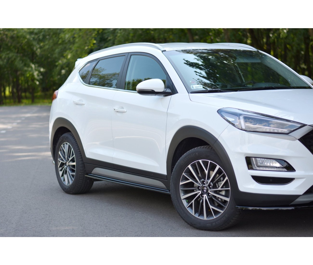 Side skirts cup strips for Hyundai Tucson Facelift